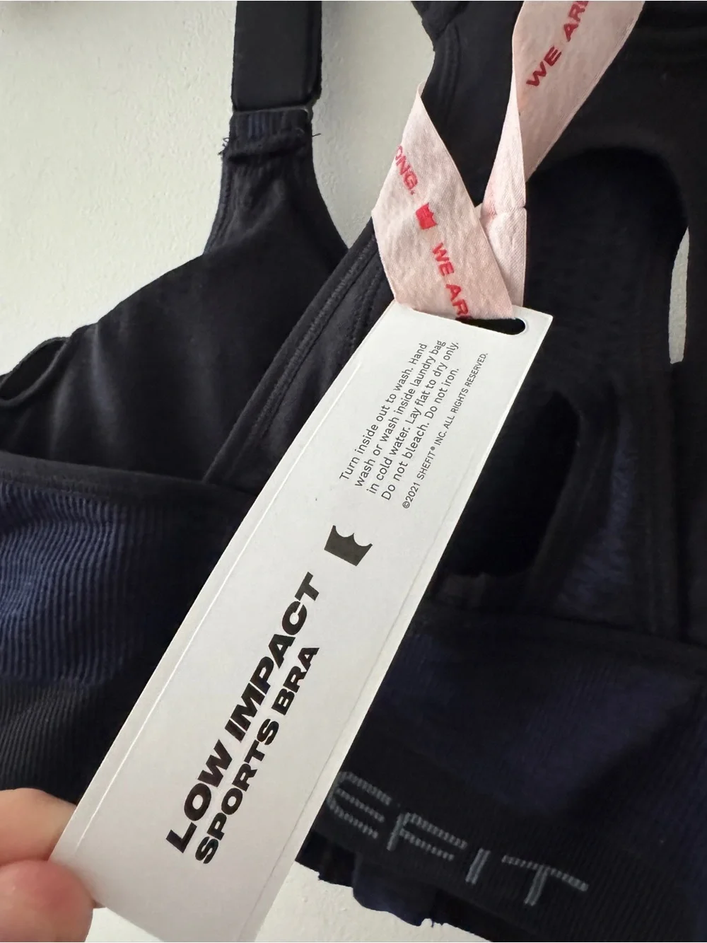SHEFIT NEW! Low Impact Sports Bra Heathered Indigo
